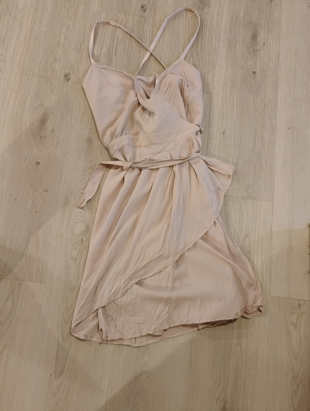 NWT Gap Womens Blush Pink Sleeveless Wrap Dress Sz 6